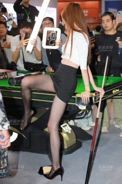 25杭州台球展黑丝网红-小桂圆66P