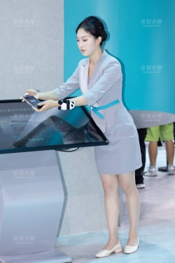 LB294-44P成都车展-捷途展台超透肉丝礼仪前台丰满美腿LB294-4...